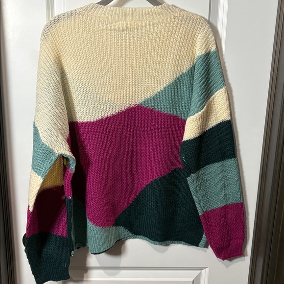 Entro Multicolor Patchwork Sweater - Picture 3 of 3